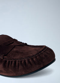 Acne Studios Men Suede Saddle Loafers