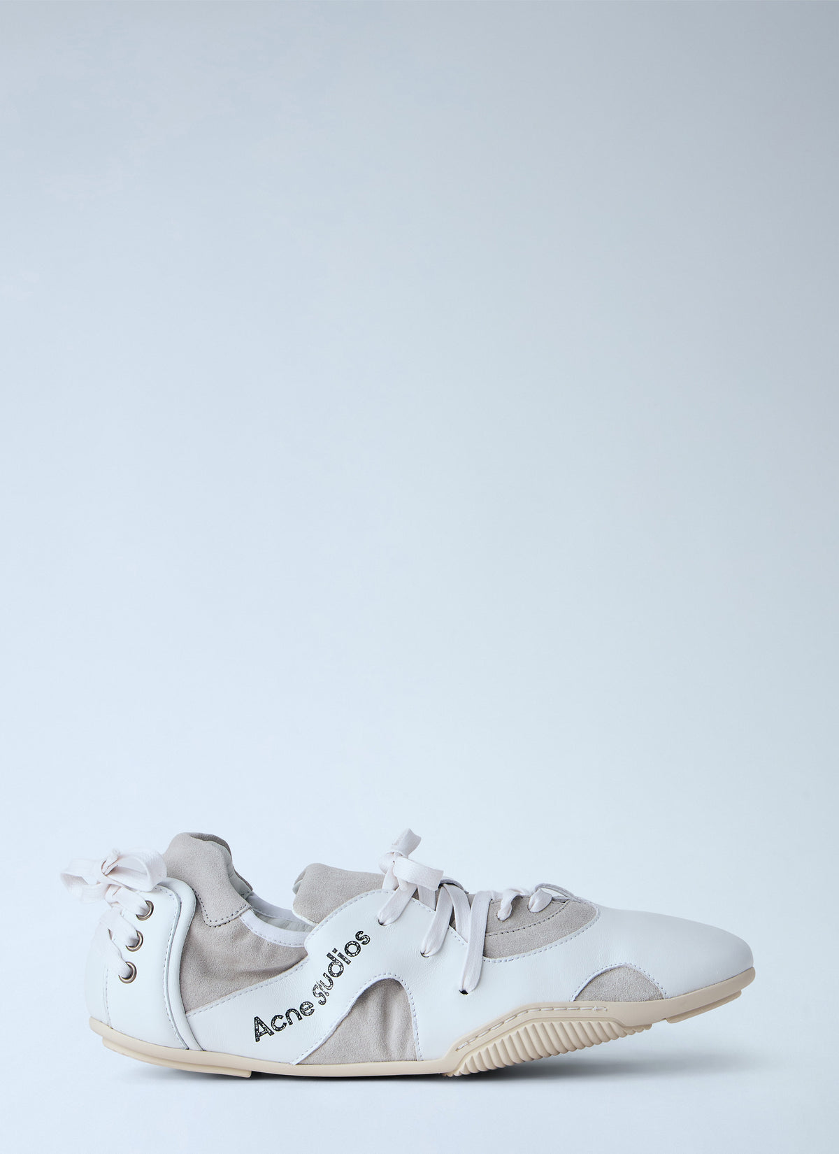 Acne Studios Men Leather Lace-Up Sneakers