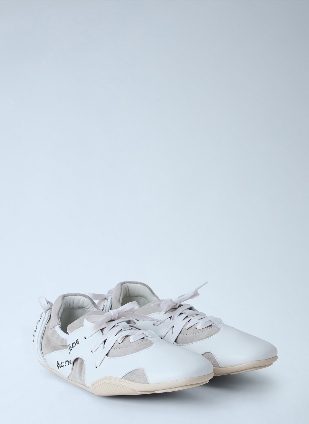 Acne Studios Men Leather Lace-Up Sneakers