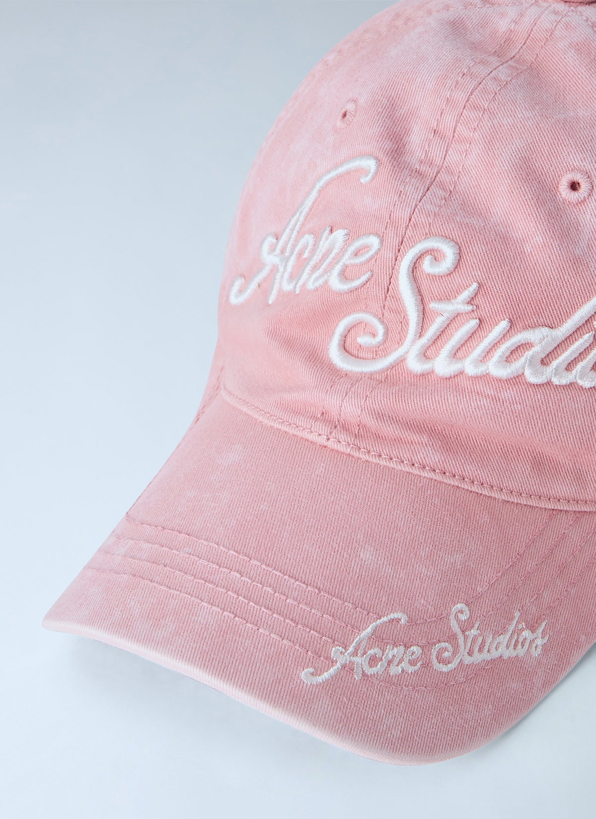 Acne Studios Men Logo-Embroidered Baseball Cap