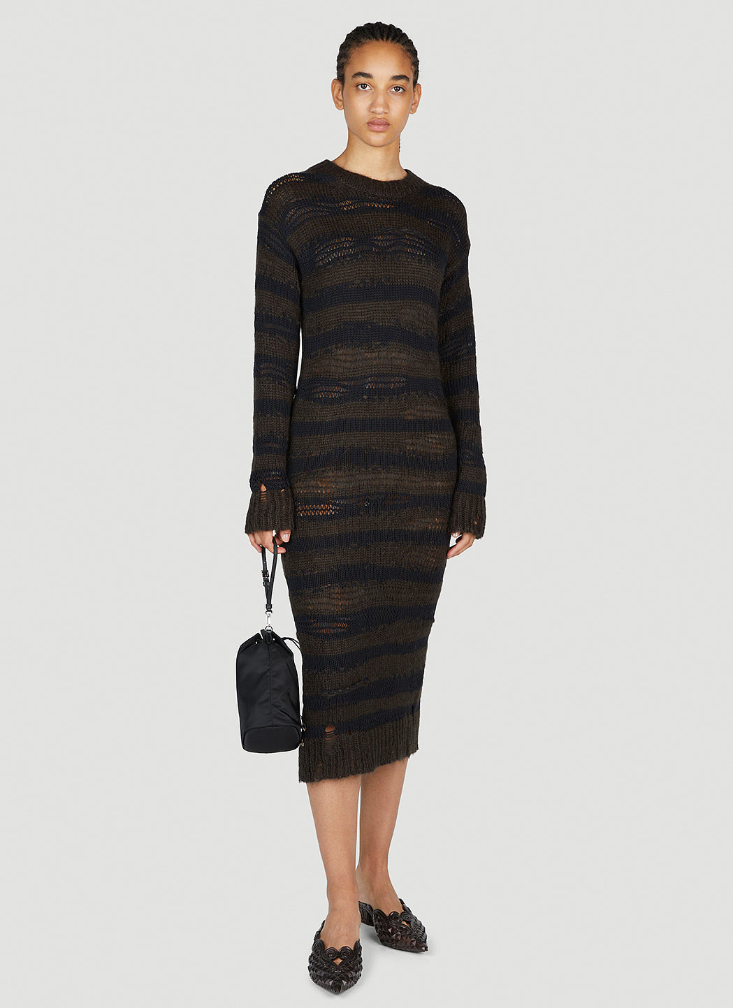 Acne Studios Women Ladder Knit Midi Dress