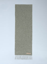 Acne Studios Women Skinny Fringe Wool Scarf