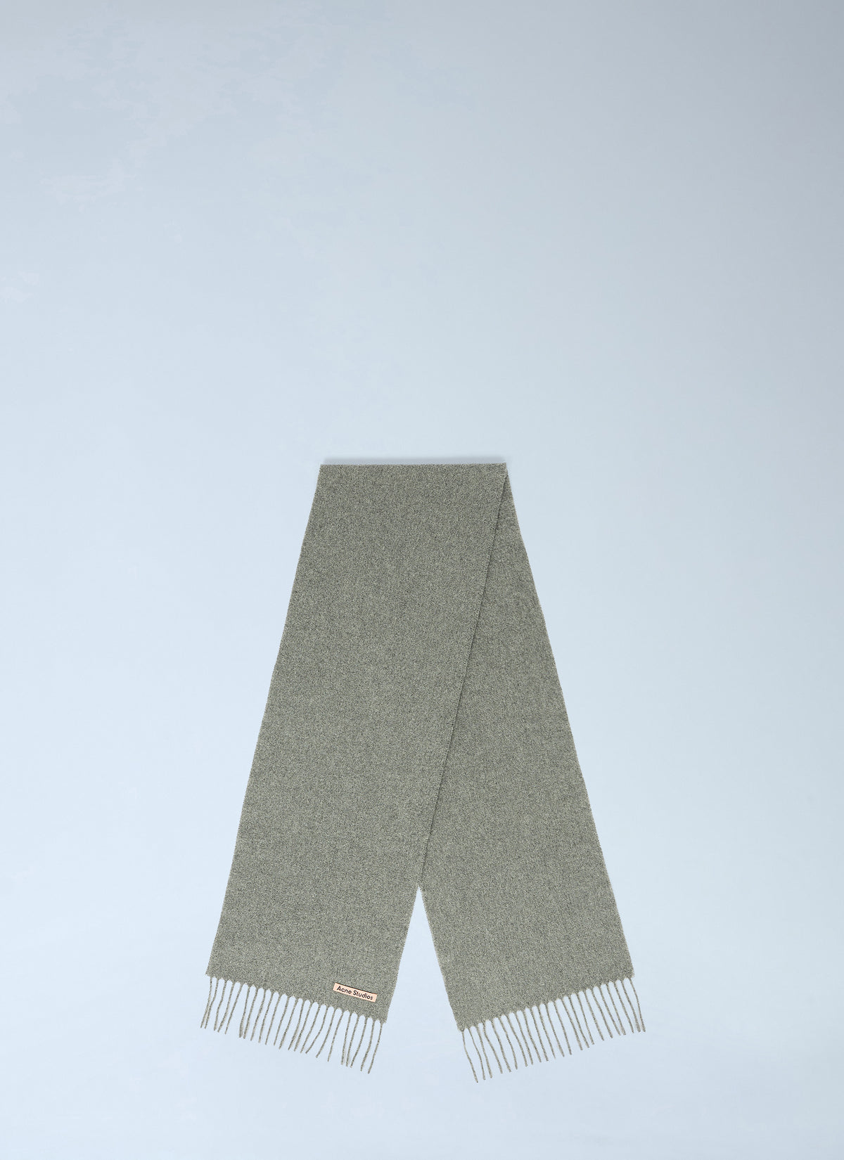 Acne Studios Women Skinny Fringe Wool Scarf
