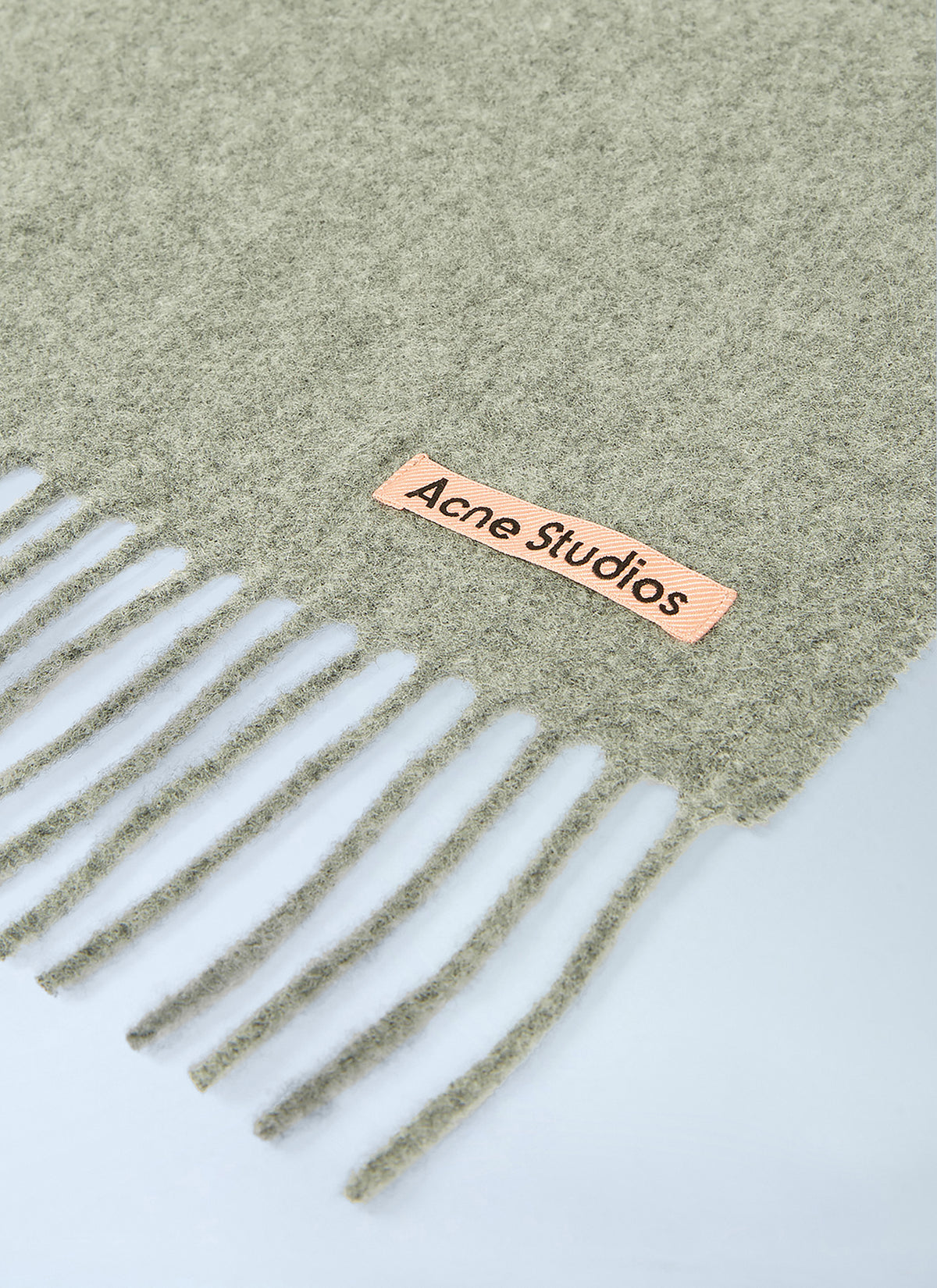 Acne Studios Women Skinny Fringe Wool Scarf