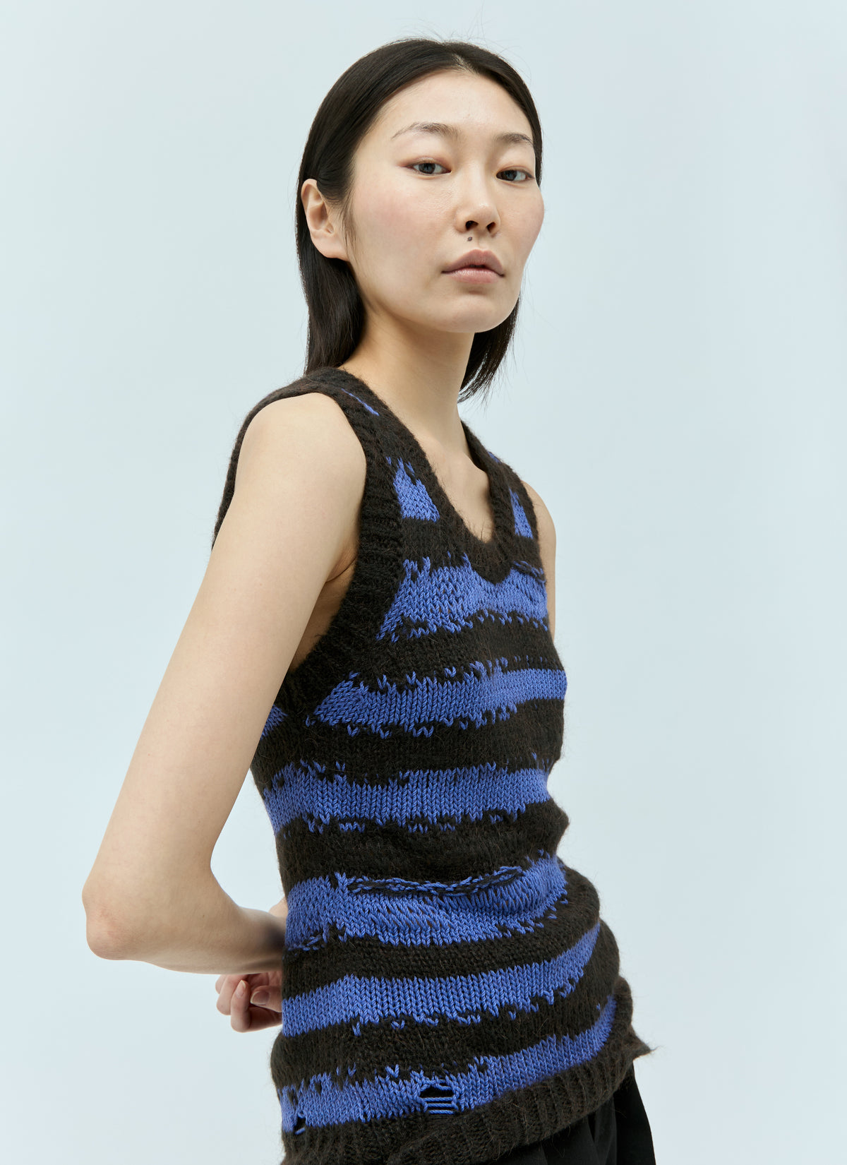 Acne Studios Acne Studios Women Distressed Stripe Top