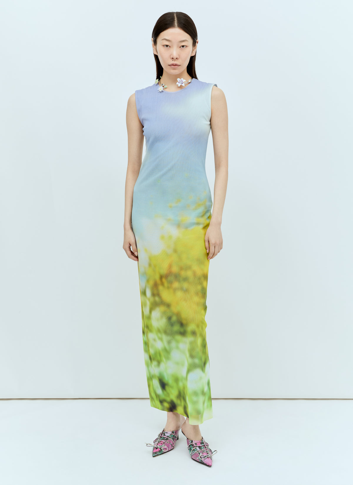 Acne Studios Acne Studios Women Blurred Print Maxi Dress