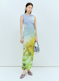Acne Studios Acne Studios Women Blurred Print Maxi Dress