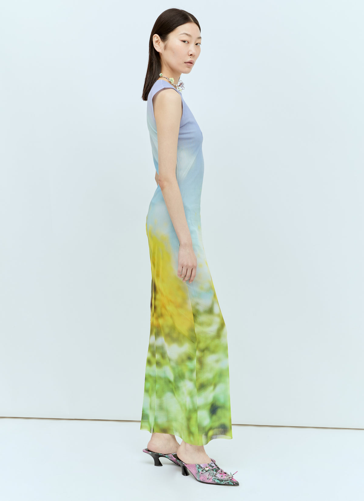 Acne Studios Acne Studios Women Blurred Print Maxi Dress