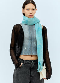 Acne Studios Women Narrow Tie-Dye Wool Scarf