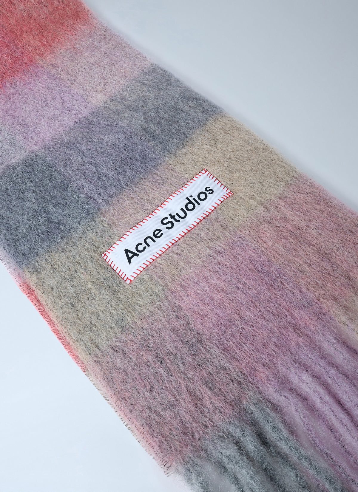 Acne Studios Women Logo Patch Check Scarf