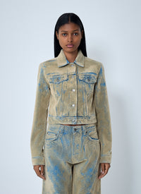 Acne Studios Acne Studios Women Flocked Denim Jacket