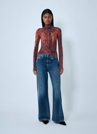 Acne Studios Acne Studios Women Print Mesh Top