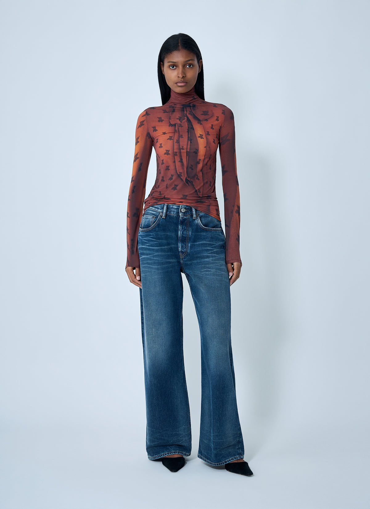 Acne Studios Acne Studios Women Print Mesh Top