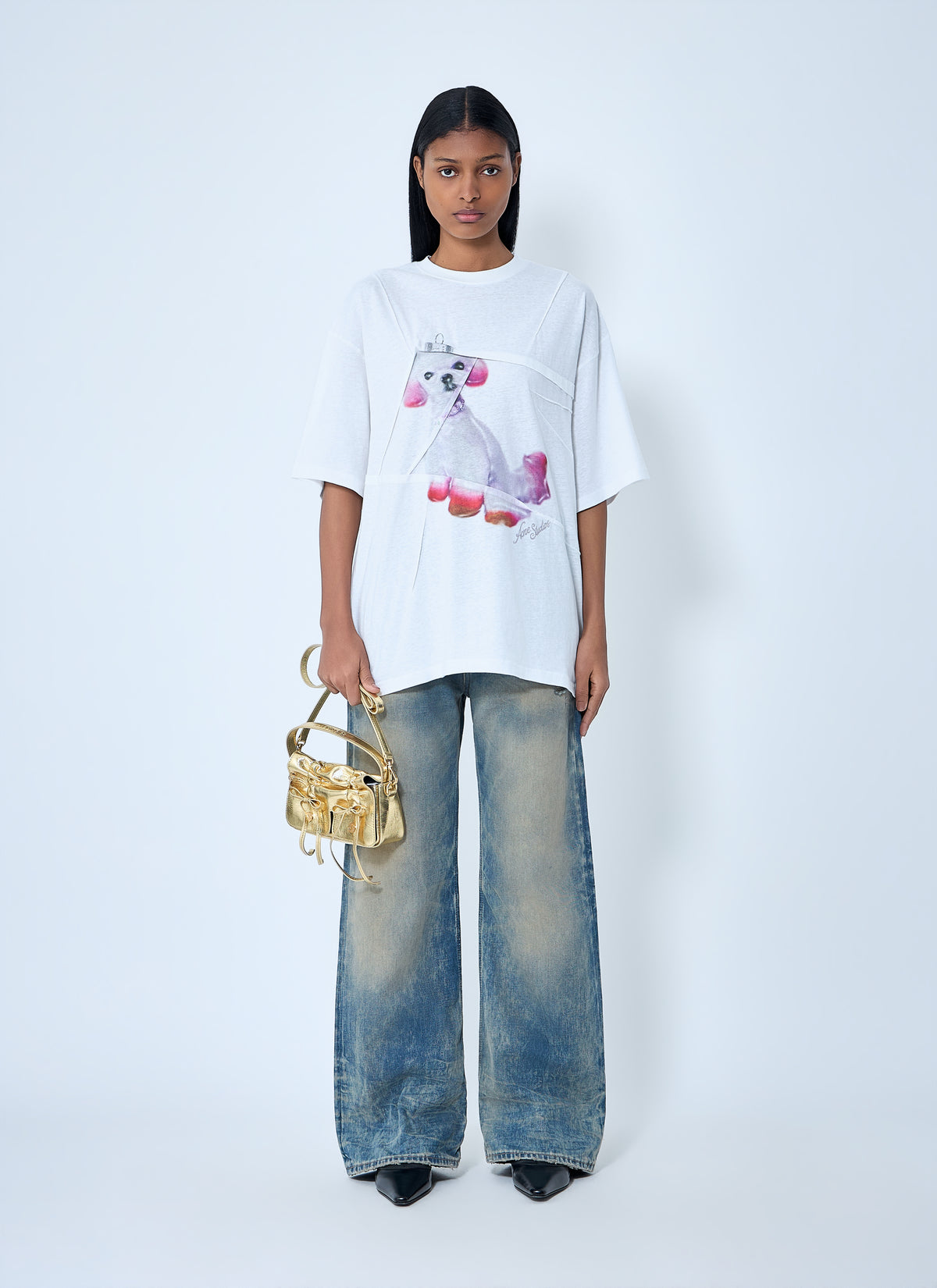 Acne Studios Acne Studios Women Logo Motif T-Shirt