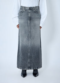 Acne Studios Acne Studios Women Denim Maxi Skirt