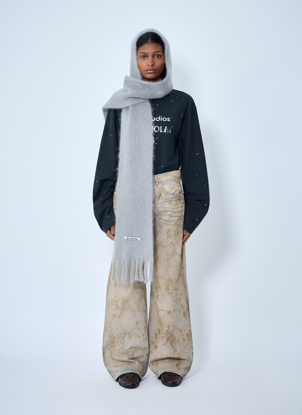 Acne Studios Acne Studios Women Fringed Wool Scarf