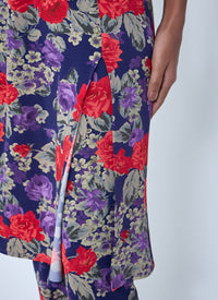 Acne Studios Women Floral Print Layered Skirt Pants