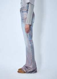 Acne Studios Women Fitted Glitter Jeans