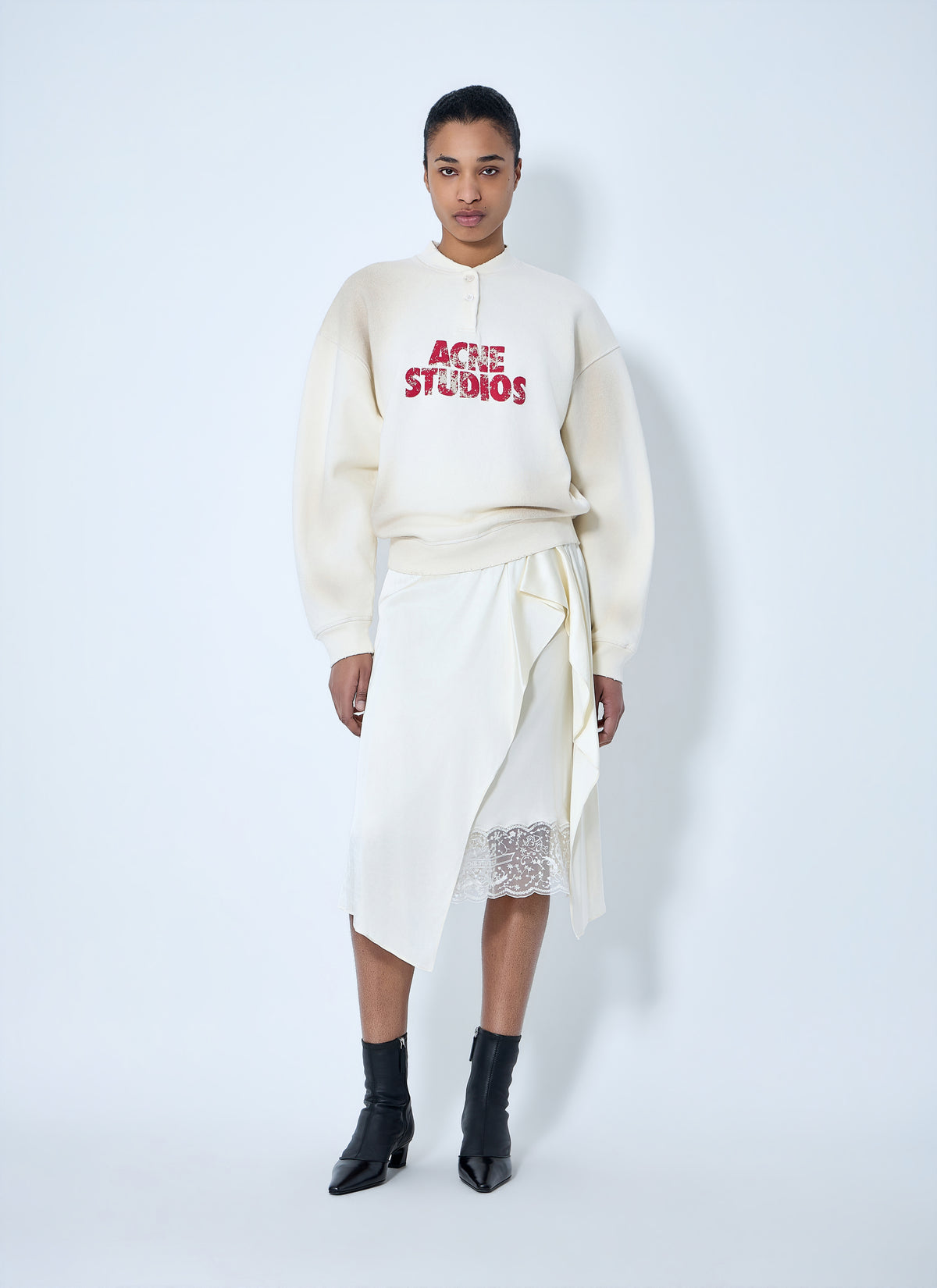 Acne Studios Acne Studios Women Logo Embroidered Sweatshirt