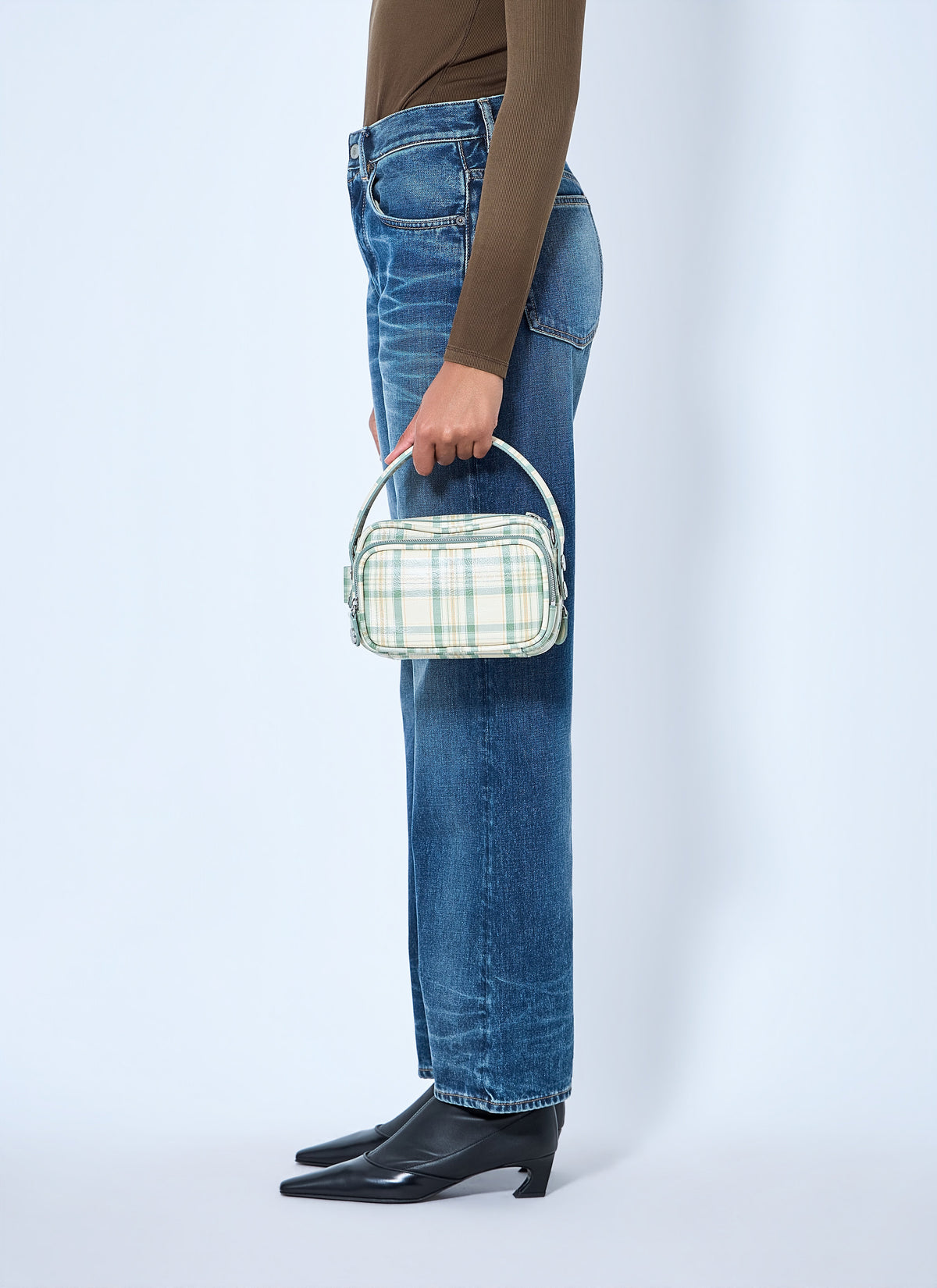 Acne Studios Women Camero Kit Check Handbag