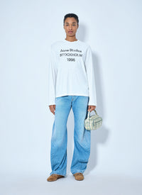 Acne Studios Acne Studios Women 2006F Distressed Wide Leg Jeans