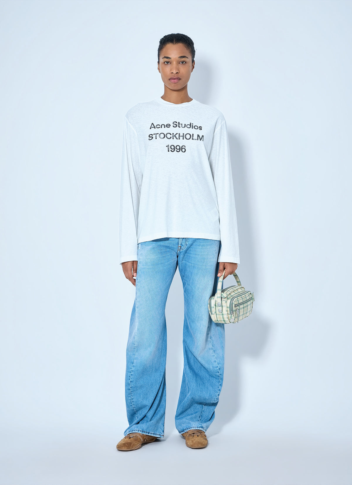 Acne Studios Acne Studios Women 2006F Distressed Wide Leg Jeans