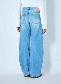 Acne Studios Acne Studios Women 2006F Distressed Wide Leg Jeans