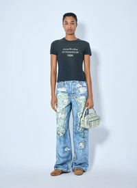 Acne Studios Women Distressed Floral Patchwork Jeans