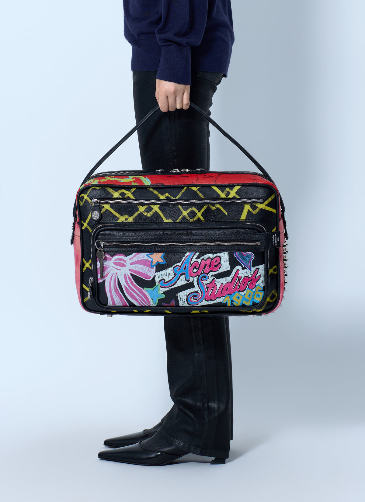 Acne Studios Women Camero Camera Punk Printed Shoulder Bag