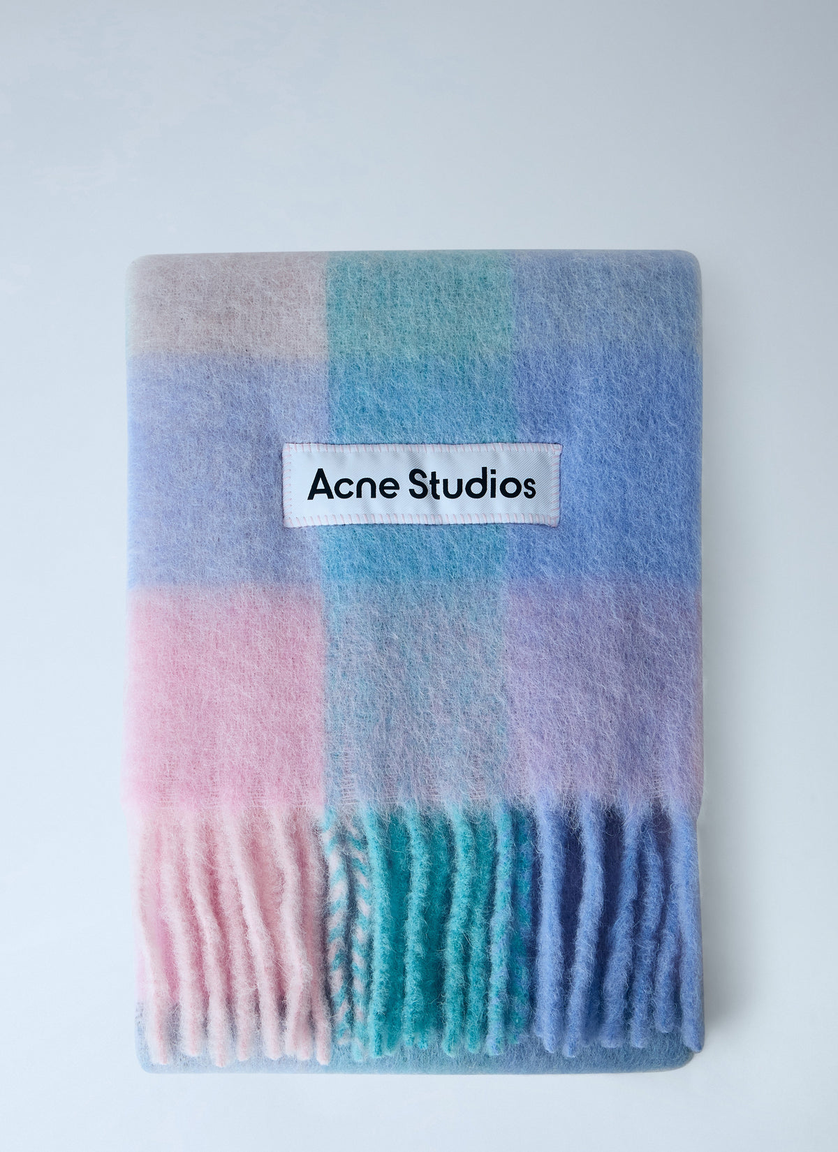 Acne Studios Women Mohair Checked Scarf