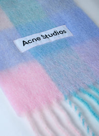Acne Studios Women Mohair Checked Scarf