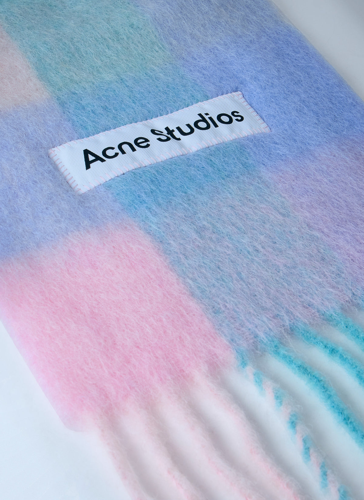 Acne Studios Women Mohair Checked Scarf