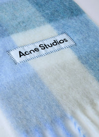 Acne Studios Women Mohair Checked Scarf