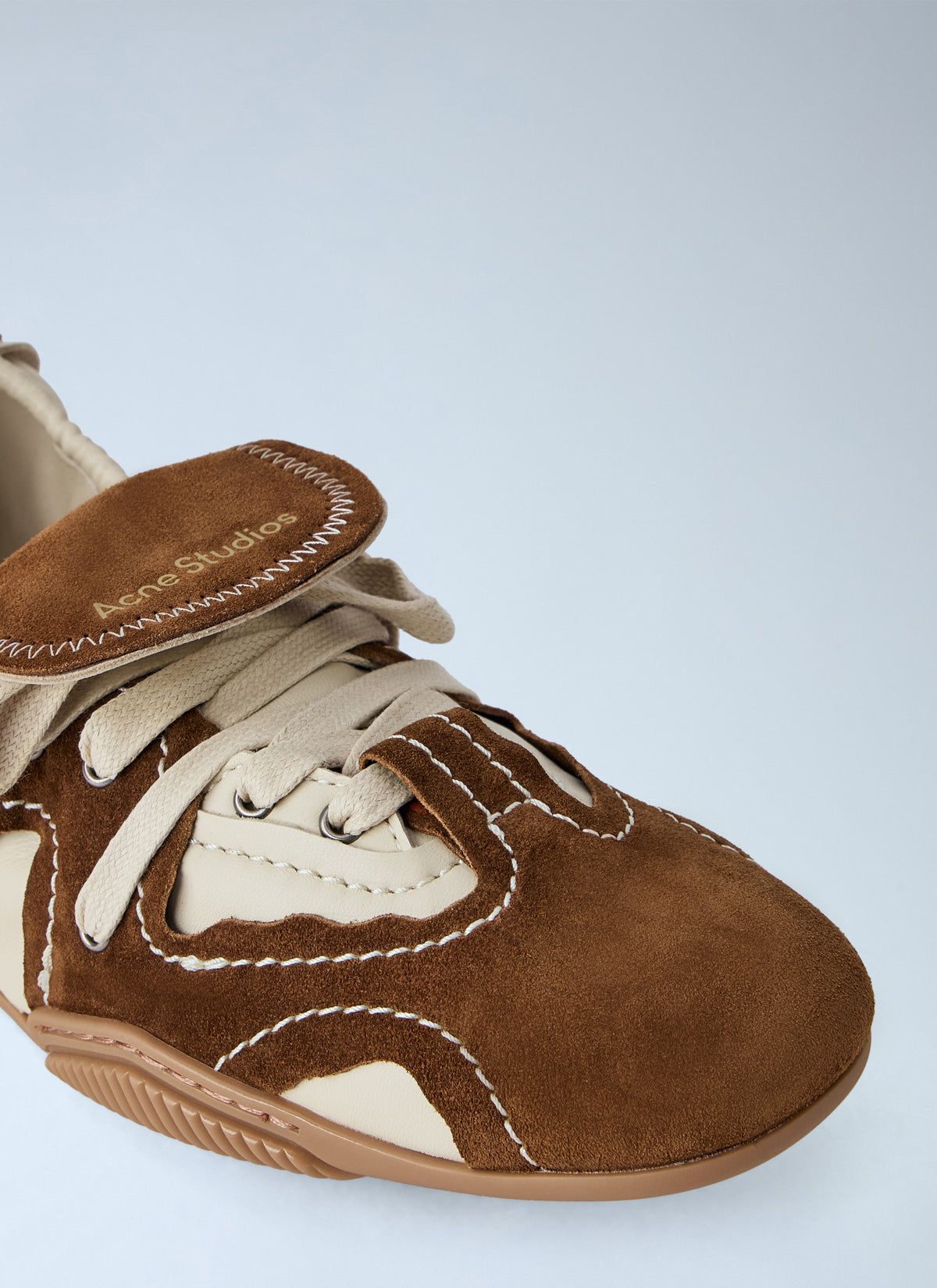Acne Studios Women Suede Overlays Ballerina Sneakers