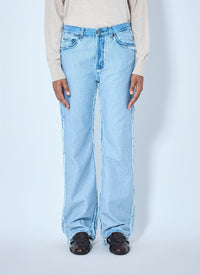 Acne Studios Women Frayed Denim Jeans