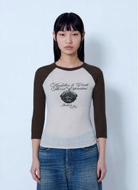 Acne Studios Women Raglan Sleeve Graphic T-Shirt
