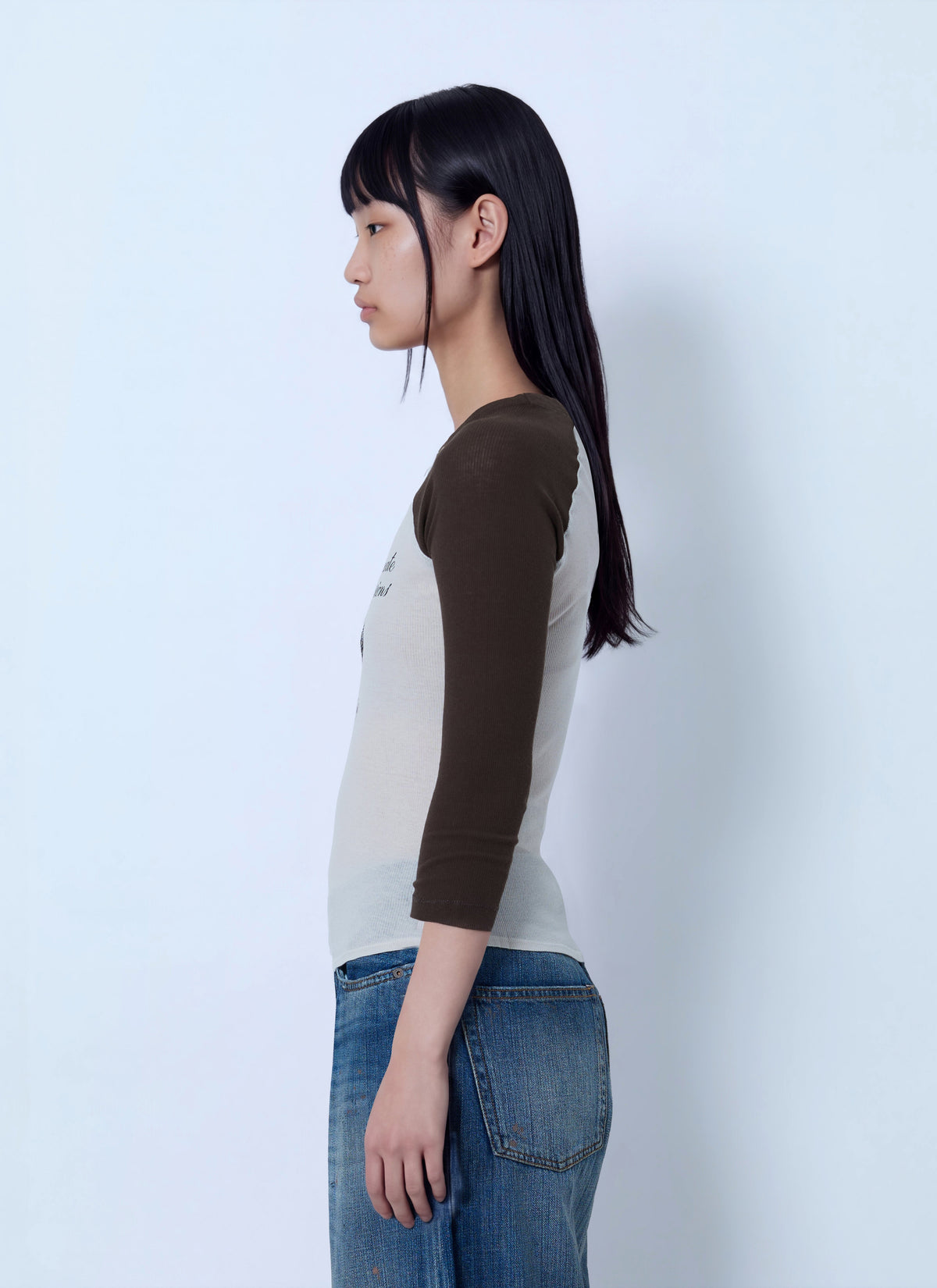 Acne Studios Women Raglan Sleeve Graphic T-Shirt