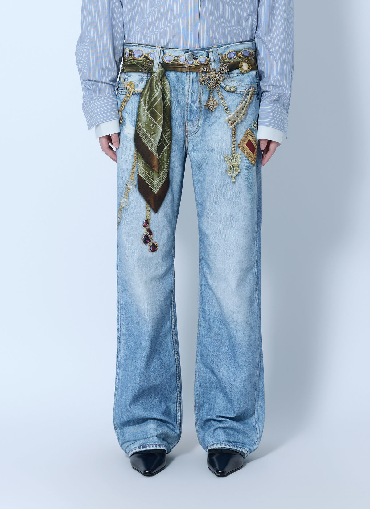 Acne Studios Women Trompe-L'œil Jewellery Jeans