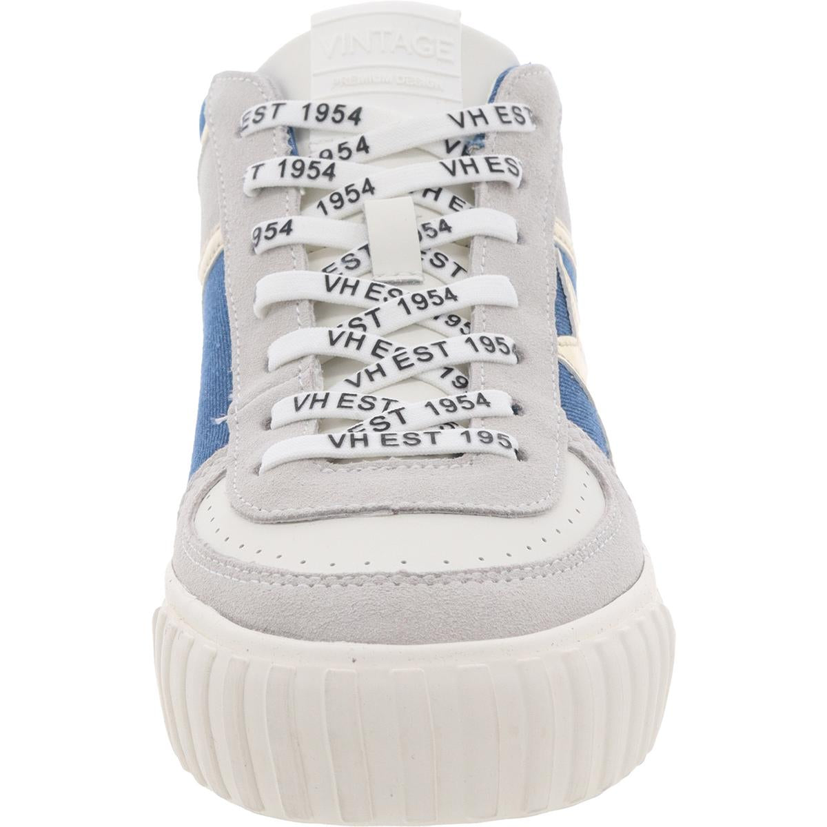 Womens Metallic Leather High-Top Sneakers