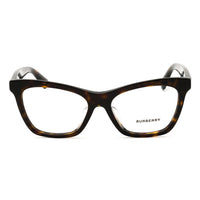 Burberry Eyeglasses Cat Eye Full Rim, Yellow Havana Frame and Clear Demo Lenses Lens BE2416F3002