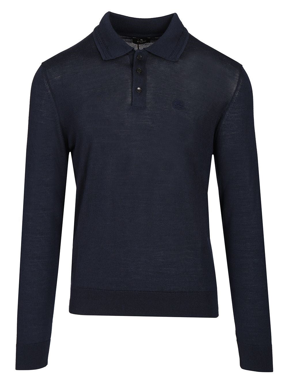 Etro Etro Men Wool And Silk Polo Shirt