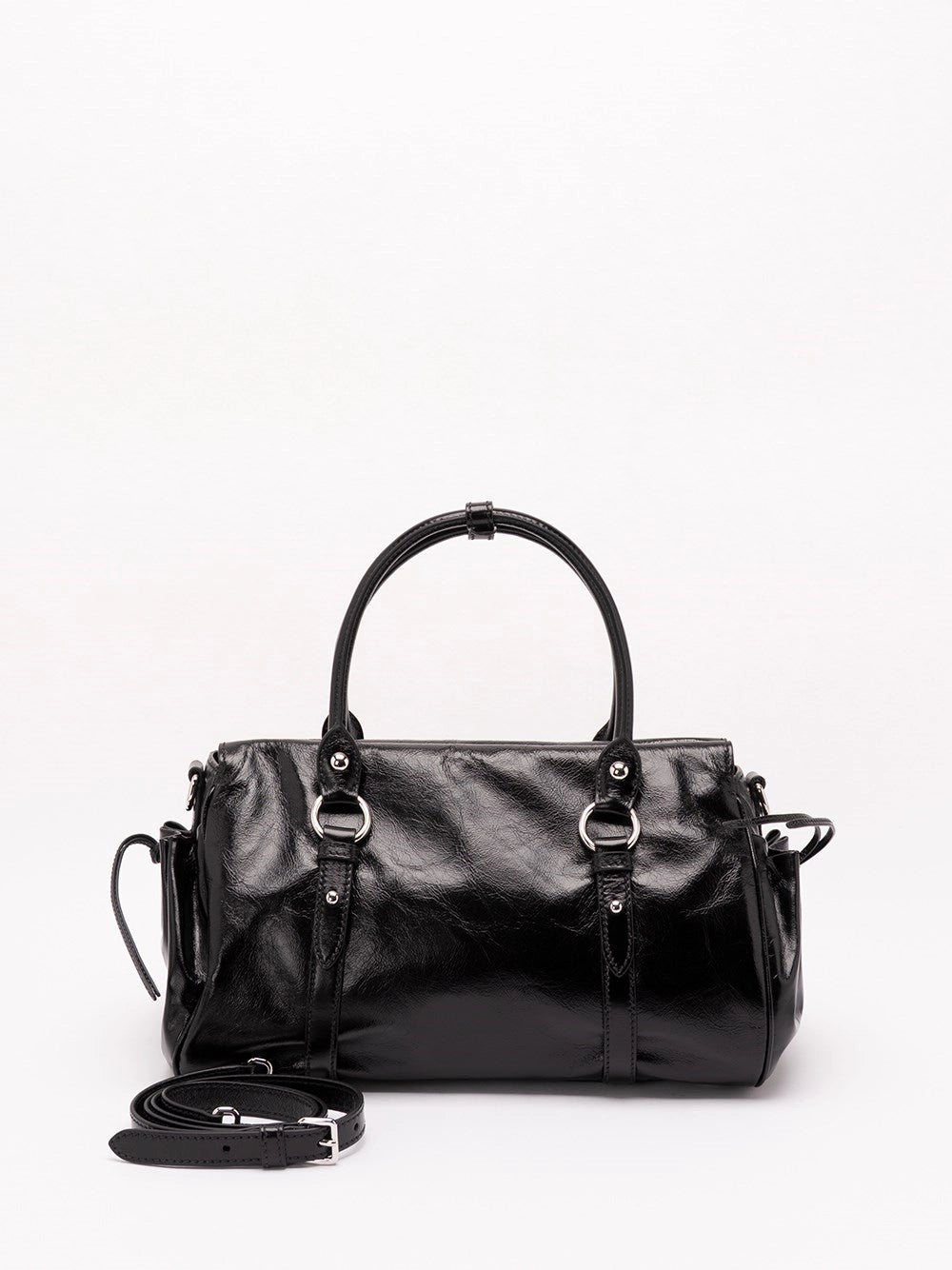 Miu Miu Women Shiny Leather Handbag