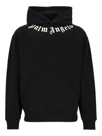 Palm Angels Men Neck Logo Hoodie