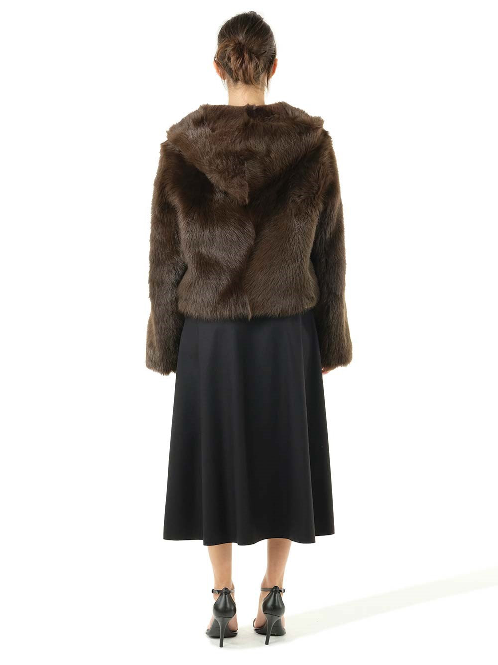 Loewe Women Shearling Hooded Jacket