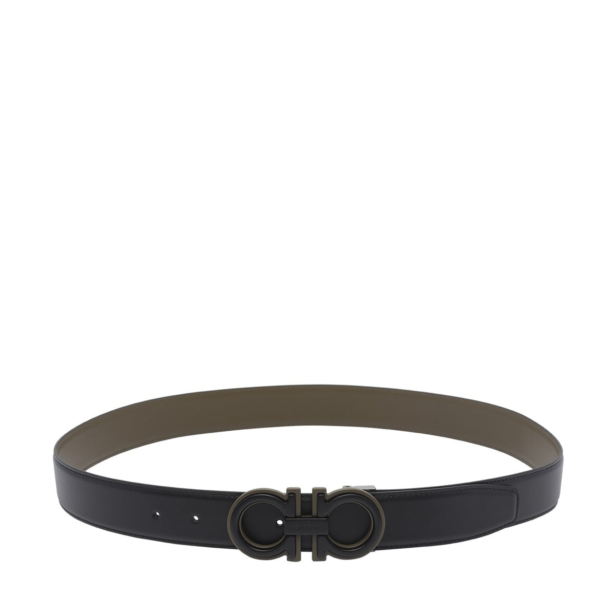 Ferragamo Ferragamo Men Adjustable And Reversible Gancini Belt