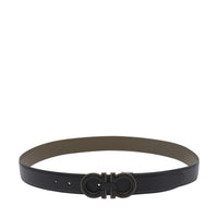 Ferragamo Ferragamo Men Adjustable And Reversible Gancini Belt