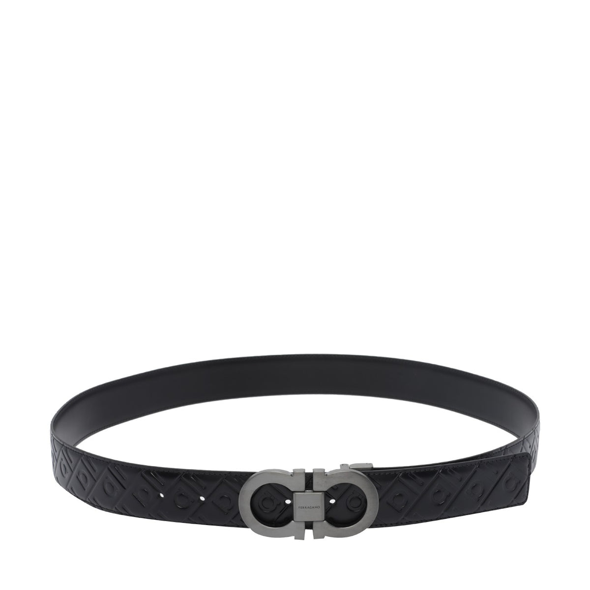 Ferragamo Ferragamo Men Adjustable And Reversible Gancini Belt