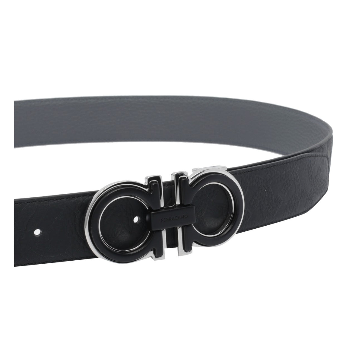 Ferragamo Ferragamo Men Adjustable And Reversible Gancini Belt