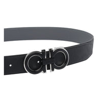 Ferragamo Ferragamo Men Adjustable And Reversible Gancini Belt