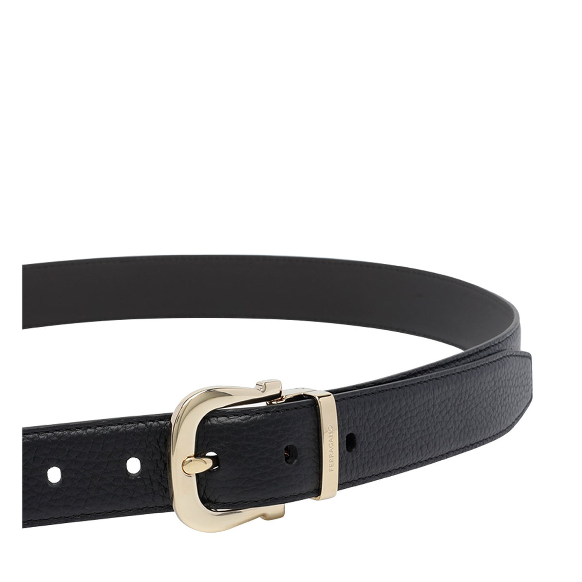 Ferragamo Ferragamo Men Adjustable Belt With Single Gancini Buckle